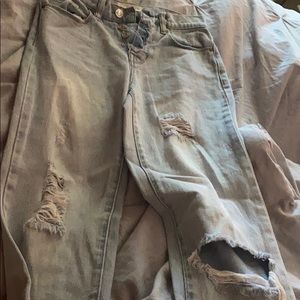 Pacsun vintage icon ripped light wash jeans
